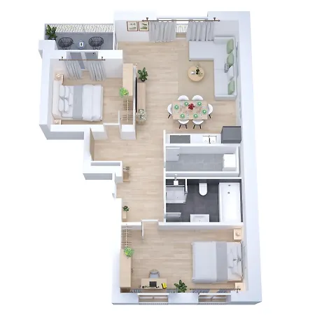 Lejlighed Premium-apartment Mit Balkon - Perfekt Fuer Familien, Gruppen Und Geschaeftsreisende - Zaya Leipzig